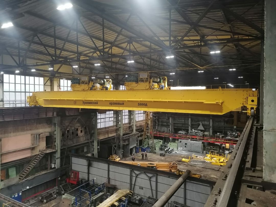 Завершен монтаж 100 тонного крана